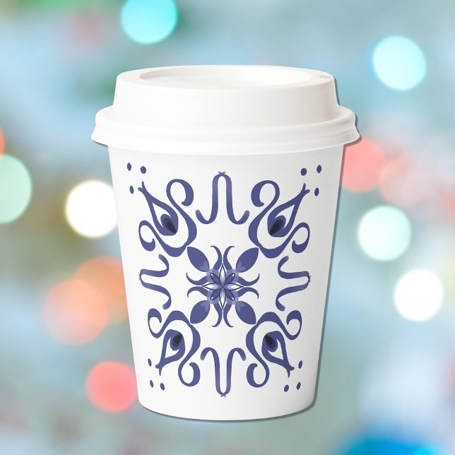 Cute flowered pattern design for paper cup (Creator Uploaded)