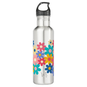Cute Flowers 710 Ml Water Bottle