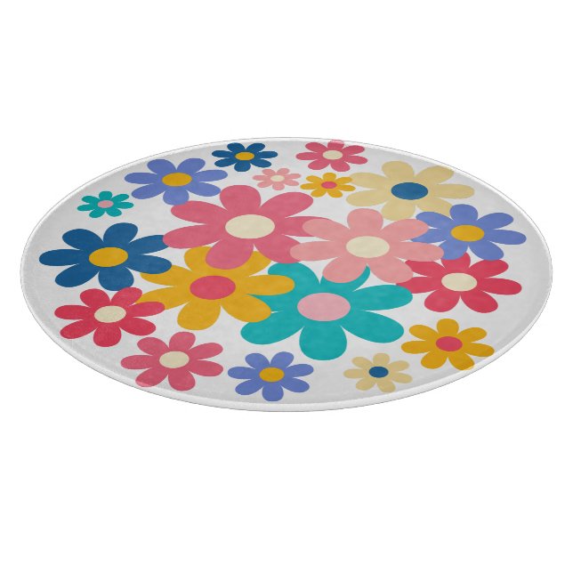 Cute Flowers Cutting Board (Corner)
