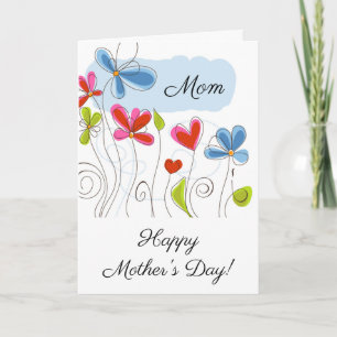 Cute Flowers For Mum On Mother's Day Card