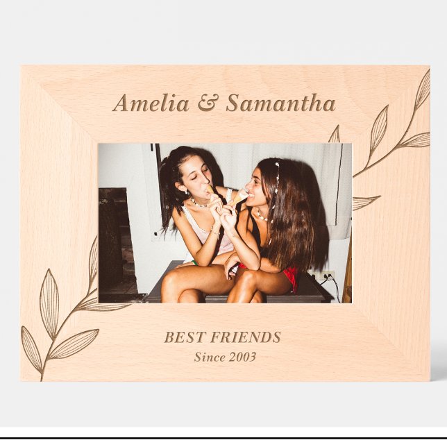 Cute Flowers Friends Custom Wood Picture Frames (Creator Uploaded)