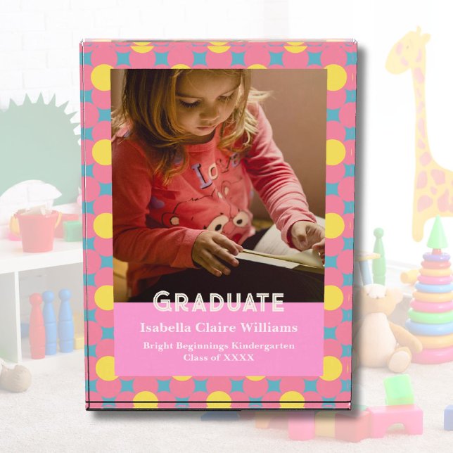 Cute Flowers Graduation Gifts for Kindergarteners Photo Block (Cute Flowers Graduation Gifts for Kindergarteners)