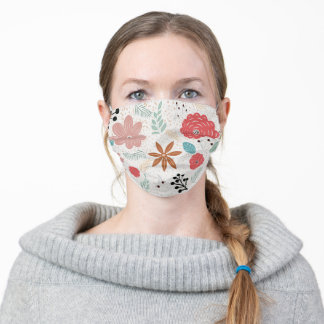 Cute Flowers on Cloth Face Mask