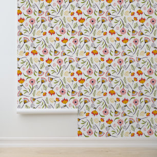 Cute flowers pattern wallpaper
