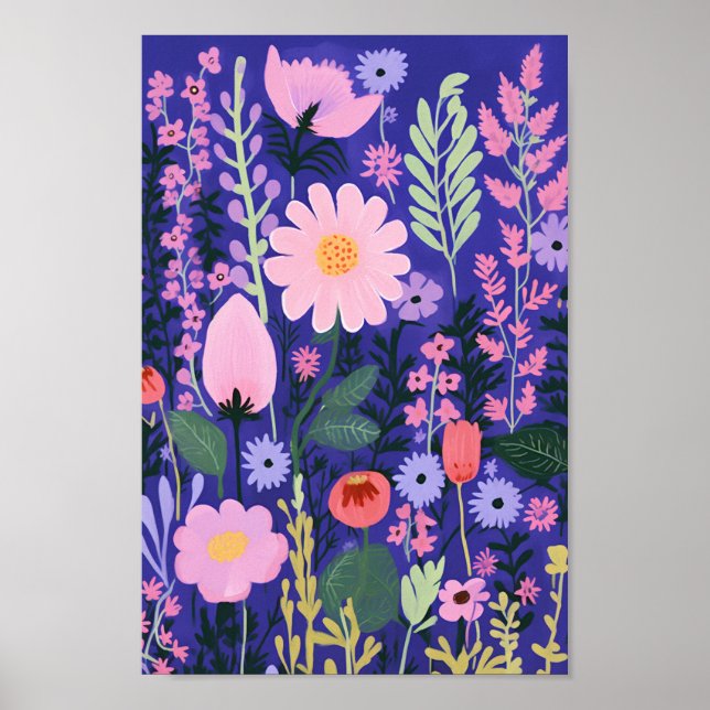 Cute Flowers Poster (Front)