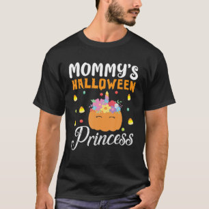 Cute Flowers Pumpkin Candy Corns Mummy's Halloween T-Shirt