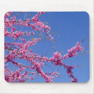 Cute flowers sky view mouse pad