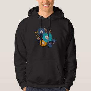 Cute Flowers Watercolor Floral Illustration Hoodie