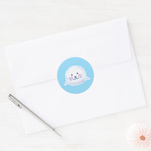Cute Fluffy Baby Seal Illustration