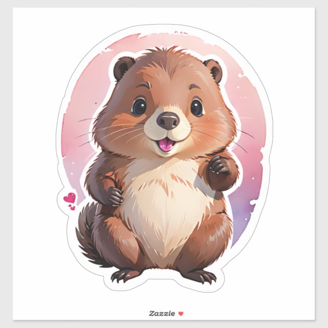 Cute Fluffy Beaver (Sheet)