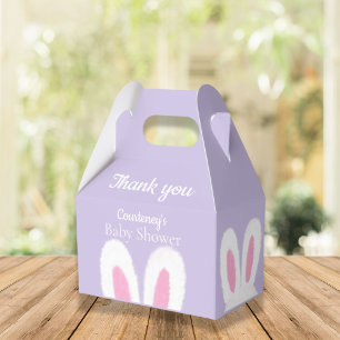 cute fluffy bunny Baby Shower Favour Box