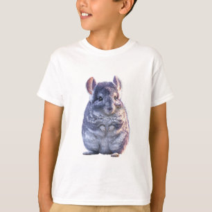 Cute Fluffy Chinchilla Illustration Kids T-Shirt