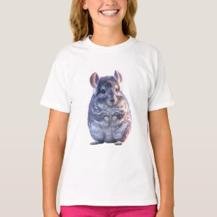 Cute Fluffy Chinchilla Illustration Kids T-Shirt