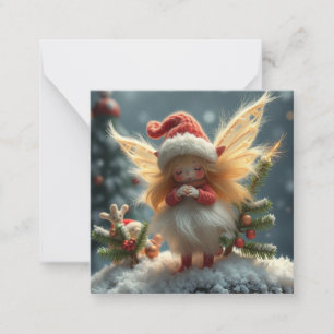 Cute fluffy christmas  Fairy Card