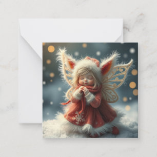 Cute fluffy christmas  Fairy Card