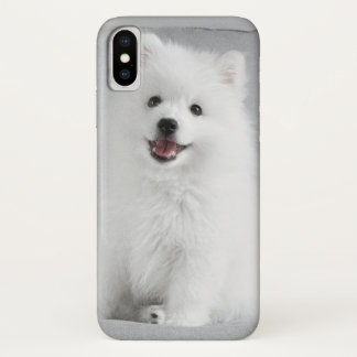Cute Fluffy Japanese Spitz Puppy Case-Mate iPhone Case