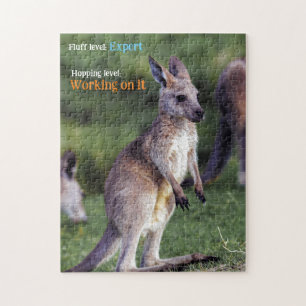 Cute fluffy joey Kangaroo Jigsaw Puzzle