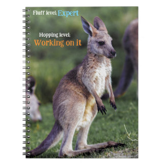 Cute fluffy joey Kangaroo Notebook