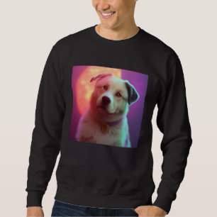 Cute Fluffy Labrador Retriever Beagle Dog Sunset P Sweatshirt