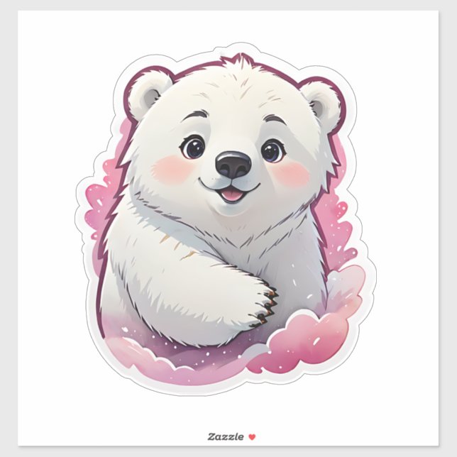 Cute Fluffy Polar Bear (Sheet)