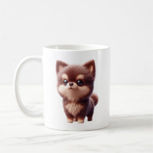 Cute Fluffy Puppy � Adorable Dog Design Coffee Mug