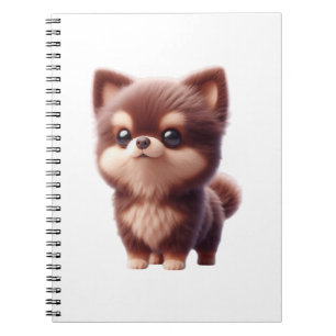 Cute Fluffy Puppy � Adorable Dog Design Notebook