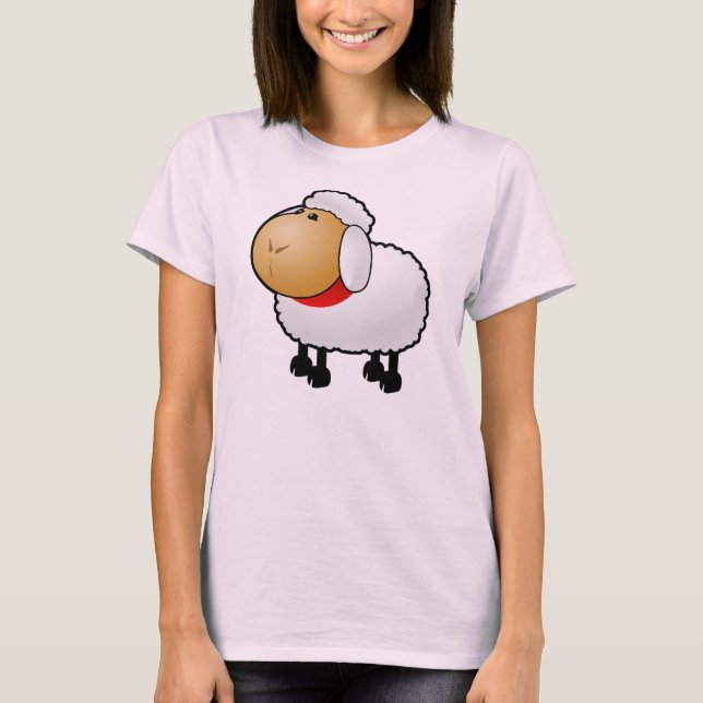 Cute Fluffy Sheep T-Shirt (Front)