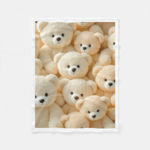 Cute Fluffy Teddy Bears Blanket