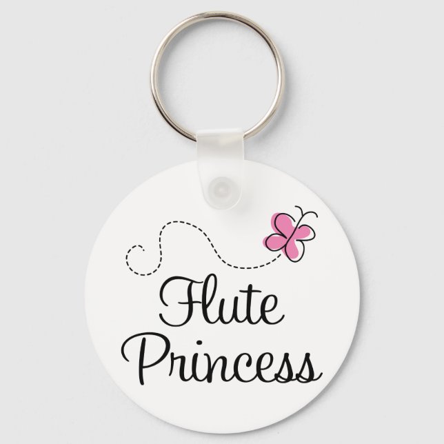 Cute Flute Princess Key Ring (Front)