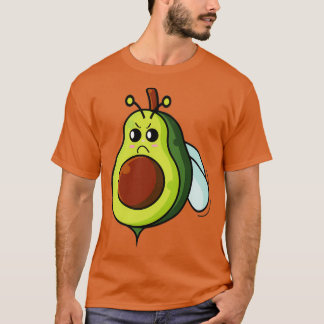 Cute flying bee avocado fruit T-Shirt