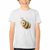 Cute Flying Bumblebee Illustration