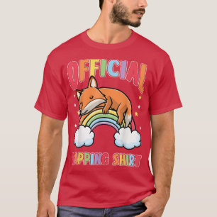 Cute Fo Rainbow Sleeping Pajama Napping Vien Fo T-Shirt