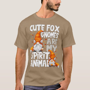 Cute Fo Spirit Animal Quote For Gnome Lovers Red F T-Shirt