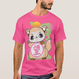 Cute Fo With Hope Kanji And Japanese Aesthetic T-Shirt