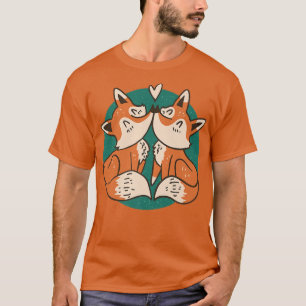 Cute Foes Couple Fo Animals Premium 925  T-Shirt
