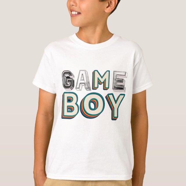 Cute Fonts Graphics Kids T-Shirt (Front)