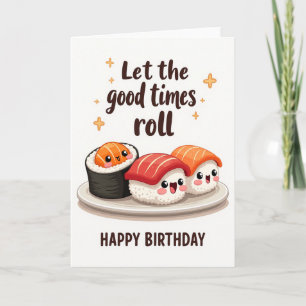 Cute Food Birthday Card