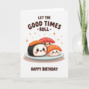 Cute Food Birthday Fun Card