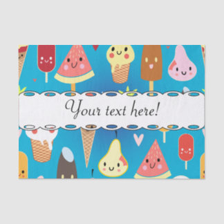Cute food characters clipart tissue paper