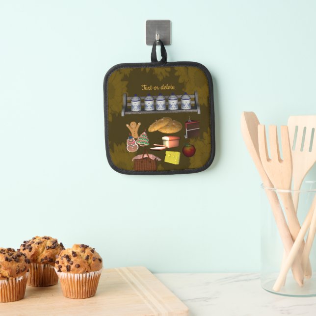 Cute Food Design Personalised Pot Holder (Insitu(Hanging))