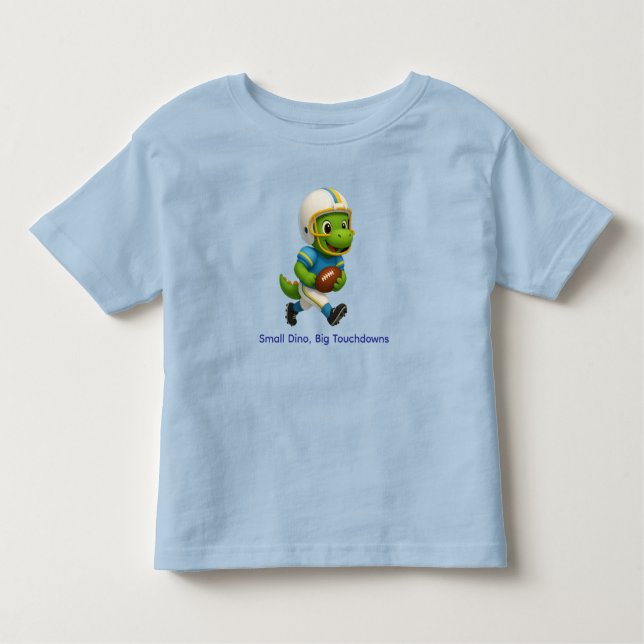 Cute Football Dino Shirt for Kids (Front)