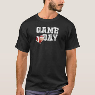 Cute Football Mum Friday Night Game Day T-Shirt