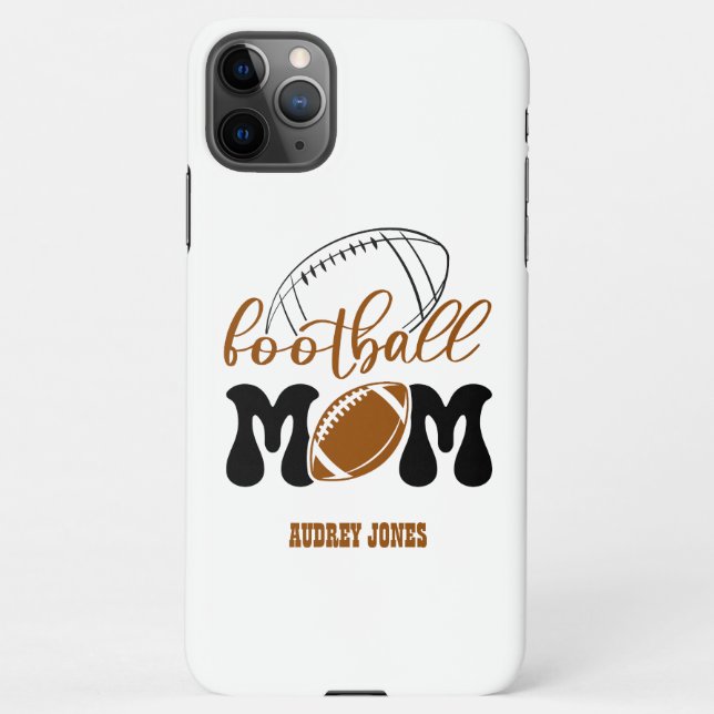 Cute Football Mum iPhone Case (Back)