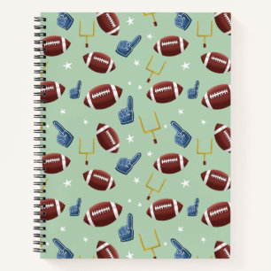 Cute Football Pattern Notebook