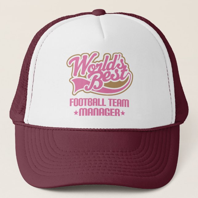 Cute Football Team Manager Trucker Hat (Front)