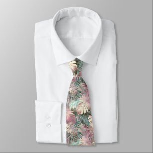 Cute For Him Tropical Floral Tie