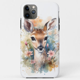 Cute Forest Baby Dear Pints Nursery Art Case-Mate iPhone Case