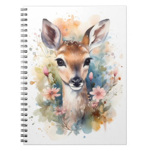 Cute Forest Baby Dear Pints Nursery Art Notebook