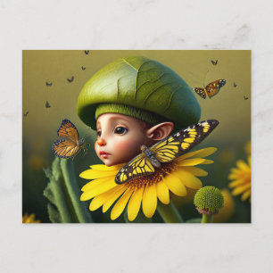 Cute Forest Elf, Postcard for Postcrossing