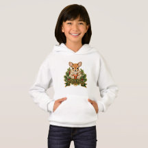 Cute Forest Hugs Baby Deer Holiday